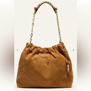 ba&sh ba-sh June Caramel Suede bag